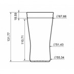 Vaso mermelada 266ml    CT-0168