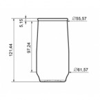 Vaso mermelada 247ml     CT-3271