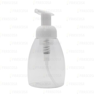 PET 250 ML TRANSP DF FOAM WHITE